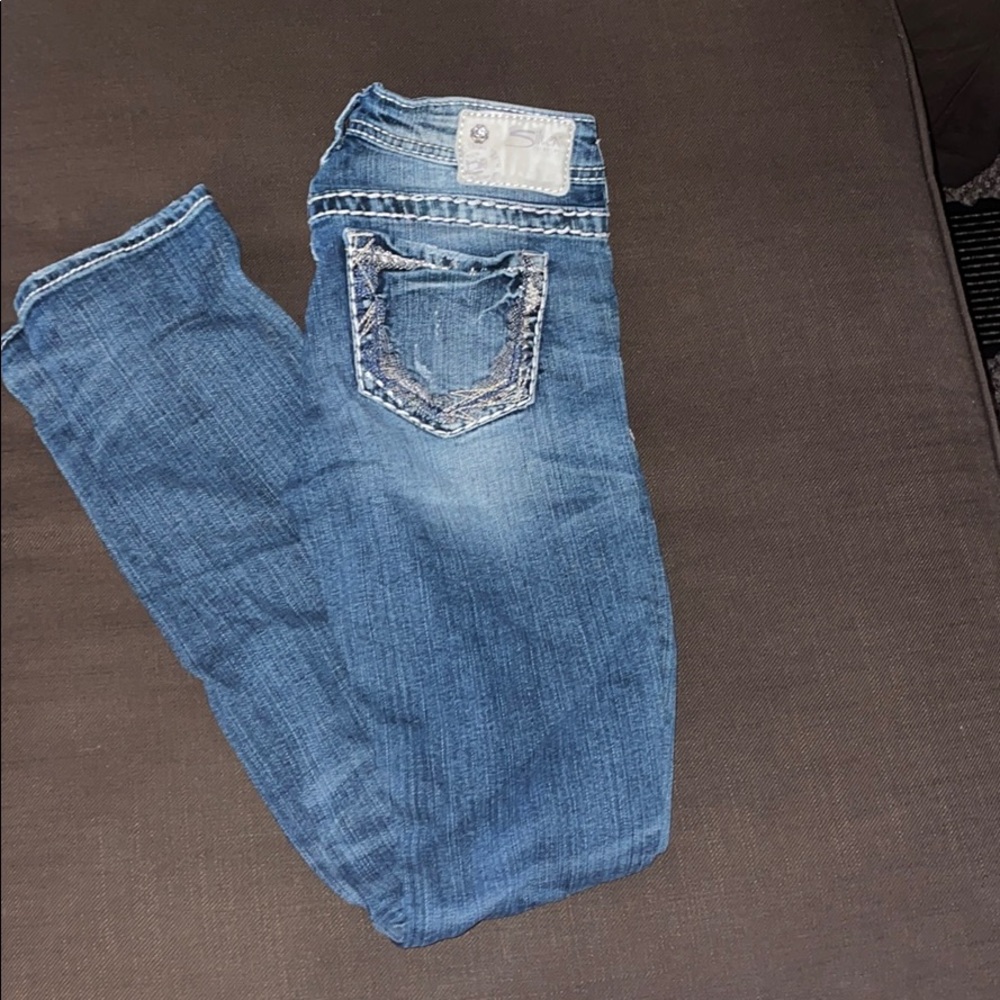 Silver jeans